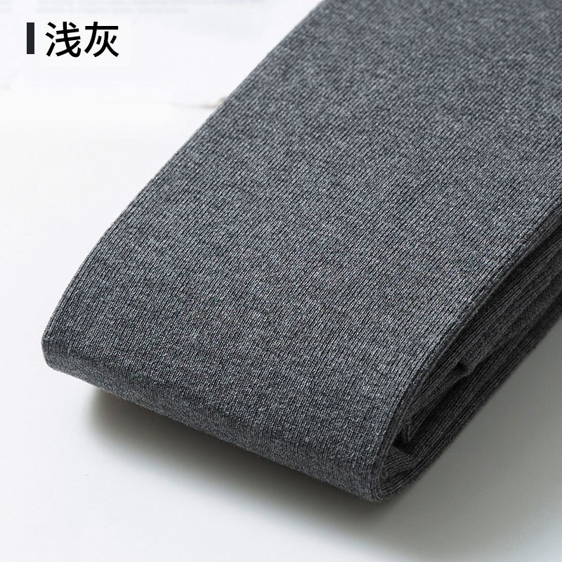 打底裤女秋冬加绒加厚仿锦纶连裤袜光腿袜神器打底袜外穿裤袜适合10-20度 薄款踩脚浅灰 均码