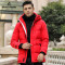 【白鹅绒】迪伽默 意大利VDG 连帽90白鹅绒羽绒服 4色可选 XXL 红色