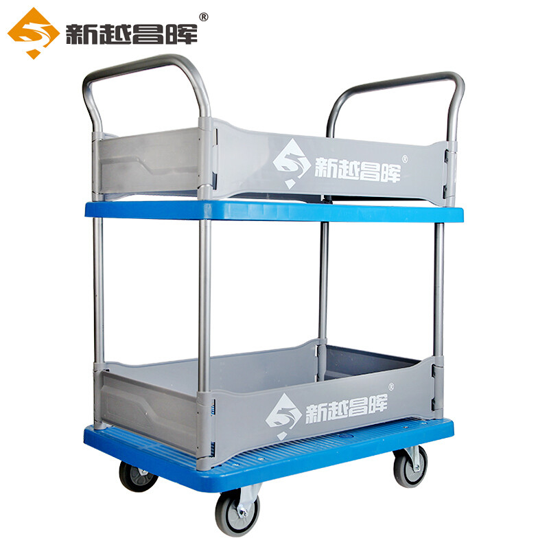 新越昌晖双层平板车小推车手推车拉货车搬运车 小拖车工具车 E22016