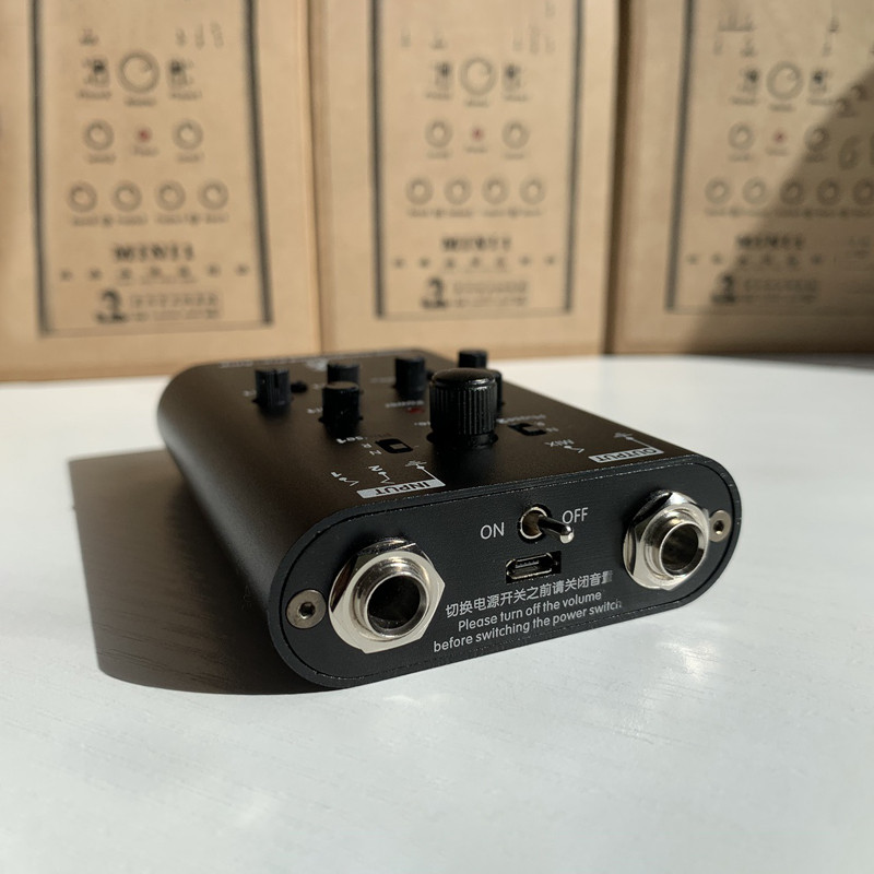 沃森乐器老齐新款di mini1 手工吉他拾音器效果器 指弹前级di盒 前级