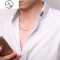 蛇骨链s925纯银项链男镀白金锁骨链银链子无吊坠颈链潮人男士细链 粗约2毫米长约45厘米