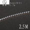 S925银锁骨项链男女无吊坠珠子泰银长款链子简约百搭毛衣链 圆珠2.5MM(70厘米）