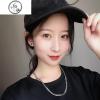 纯银s925项链男韩版hiphop潮男钛钢嘻哈抖音网红蹦迪配饰链子_941 钛钢金色粗链（7*60cm收藏送纹身