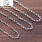 复古做旧泰银珍珠链925纯银饰品打造简约圆环男女项链百搭毛衣链_1 4mm粗（45厘米约9.9克）