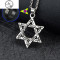 第2件不要钱/银色hiphop嘻哈日韩枫叶吊坠学生简约潮个性男女项链_1 荧光黄六芒星