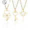 韩版闺蜜学生项链好朋友好姐妹友谊套装吊坠女生锁骨链 A15-4-1226(三件套)