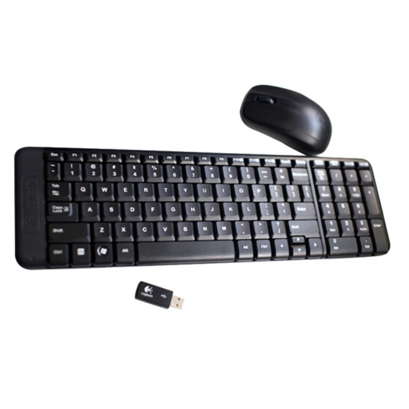 罗技（Logitech）MK220 键鼠套装 无线键鼠套装 办公键鼠套装 黑色