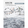 地毯卧室床边毯满铺长毛绒网红北欧客厅毛毯地垫可睡可坐_641 200x200cm【加密加厚】 深灰色扎染