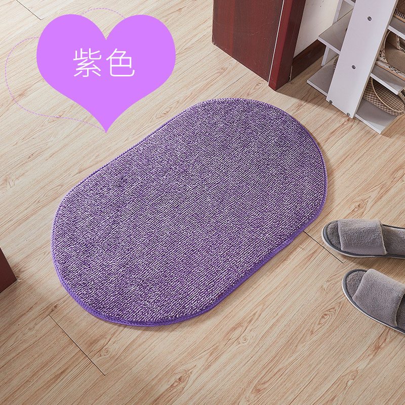 垫子垫地家用卫生间口地垫垫进ins风地毯吸水脚垫浴室防滑 定制不退不换 紫色