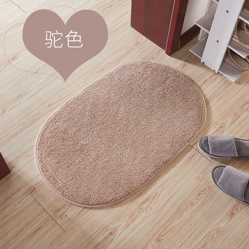 垫子垫地家用卫生间口地垫垫进ins风地毯吸水脚垫浴室防滑 60×90CM 驼色