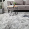 客厅地毯茶几毯长毛绒北欧风格现代简约毯子毛毯地垫美式轻奢垫子 200x200厘米 卡其色扎染