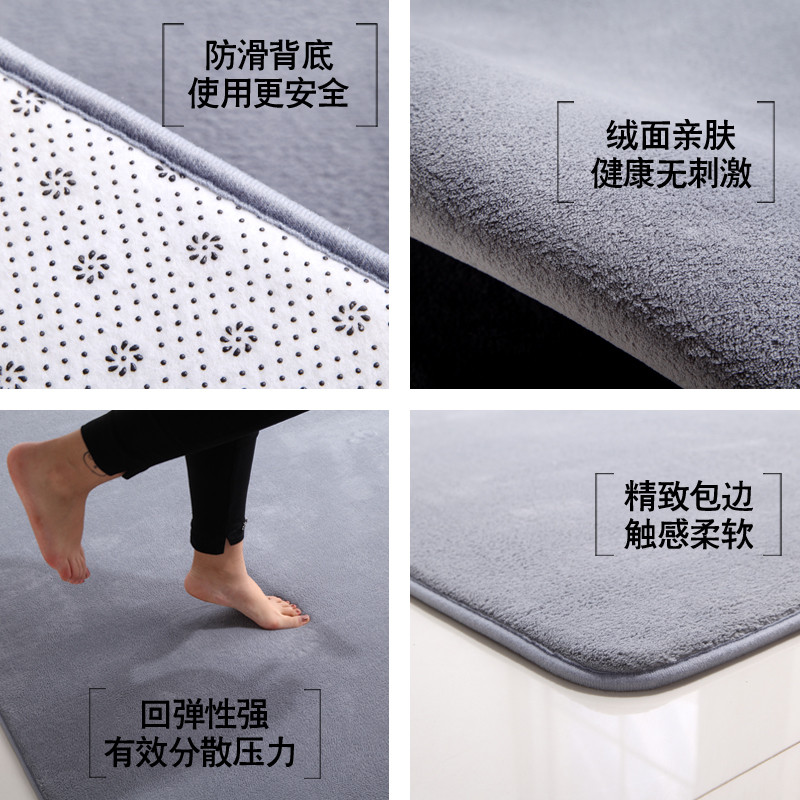 短毛客厅茶几地垫房间小地毯卧室满铺ins网红防潮垫子家用可定制_895