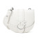 PINKO/品高 19秋冬新款编织波纹皮带单肩斜挎女包马鞍包1P21EA 白色