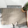 入户地垫进防滑垫家用口地毯入脚垫玄关耐磨防滑客厅垫_8 60x90cm 时光回廊-棕