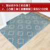 进地垫家用客厅卧室红色地毯喜庆地板脚垫定制口北欧入户垫子_261 80*120cm 大网格灰