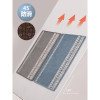 厨房地垫防滑防油家用长条脚垫耐脏地板垫子吸水吸油防水厨房地毯_4 50*240cm 网格藏青
