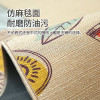 厨房长条地垫防滑垫防水防油垫子家用耐脏脚垫长条地毯满铺_2 一条装：78x120cm 西瓜红清凉夏日
