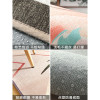 涂鸦ins风卧室家用长方形地毯创意北个性风格榻榻米床边毯_2 200*300cm 金色岁月