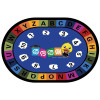 幼儿园地毯早教中心绘本馆LOGO定制阅读角儿童房游戏满铺_164 2米直径 椭圆字母