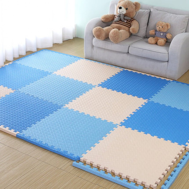 米+蓝+浅蓝 60*60*1.2cm【6片装送12根边条】