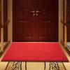 大口加厚红地毯垫欢迎光临铺地垫超市脚垫防滑面进垫地垫_1_855 60*90cm（特厚款） 红色平板无字