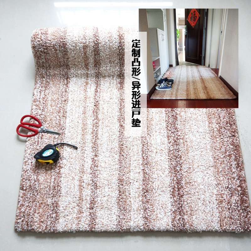 定制进地垫垫厅卫浴厕所口卫生间脚垫吸水浴室防滑垫地毯_3 约45*70cm 米驼色定制专拍米驼色