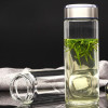 希诺 XN-6052 单层玻璃杯 420ml 加厚带盖透明家用水杯 (单位:个)