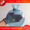 防爆安全圆形PVC冲水热水袋充水含迷你小金鱼暖水袋暖手袋注水_6 鲜粉红色1L大圆无鱼
