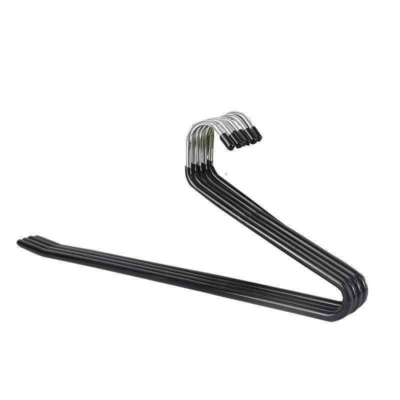 原单鹅型防滑浸塑裤架10只多层金属防风裤架裤夹无痕衣架_241_394 35cm正钩黑色20个