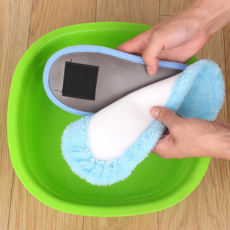 厨房抹布擦地拖鞋室内可拆洗家居清洁神器拖鞋静音地板地鞋懒人拖_464