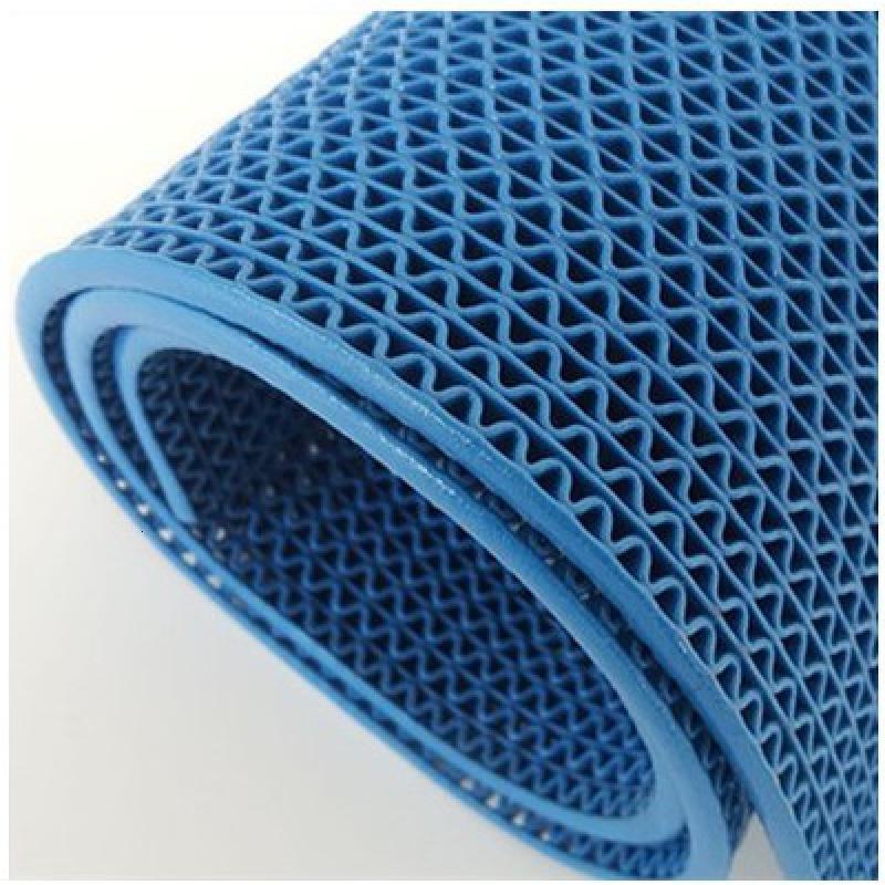 防滑垫PVC塑料红地毯卫生间厕所垫S大面积浴室防水厨房防滑地垫_4_644 蓝色0.9米宽15米长【3.0mm薄款】