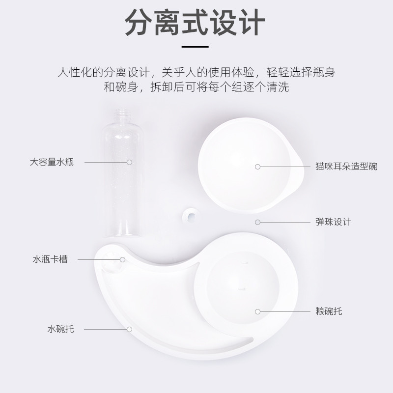 狗盆狗碗猫碗双碗自动饮水食盆狗粮碗宠物水碗防打翻饭盆猫咪用品_1