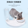 狗盆狗碗猫碗双碗自动饮水食盆狗粮碗宠物水碗防打翻饭盆猫咪用品_1 自动续水双碗（猫狗通用） 【一体碗】-M