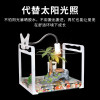 小乌龟过冬装备冬天冬眠用品沙保温箱恒温加温设备灯加热垫晒背灯 默认尺寸 H-68（50W）+黑调节长灯架+灯泡