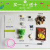 泰国斗鱼专用缸自洁懒人鱼缸自动客厅免换水小型生态塑料桌面微型 默认尺寸 方形缸标配+狮王斗鱼