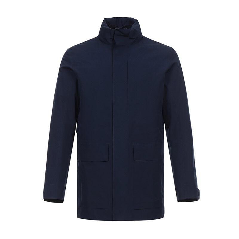 Z Zegna 杰尼亚 男款聚酯纤维隐藏式连帽棉服外套两件套 VS015 ZZ104 B09-藏蓝色 M