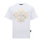 VERSACE JEANS 范思哲 男士棉质圆领短袖T恤 B3GUA7EC 30195 S 003-白色印花图案