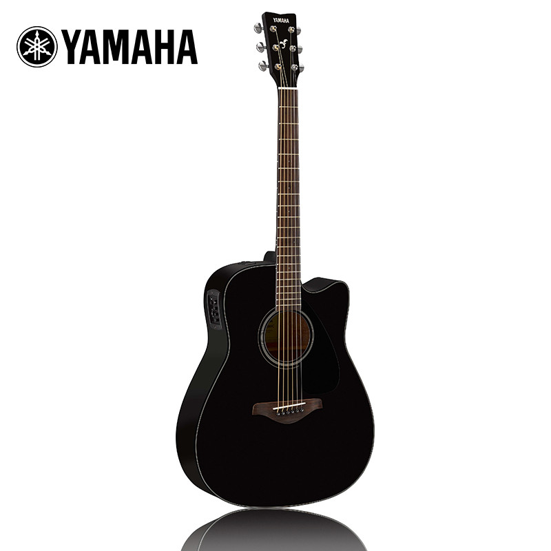 雅马哈（YAMAHA）FGX800CBL电箱吉他雅马哈吉他初学入门吉他男女木吉它jita乐器 木吉他缺角41英寸