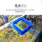 鱼粮投喂圈小型鱼儿喂食圈鱼儿鱼食投食圈水族箱漂浮喂食圈_1 默认尺寸 蓝色方形喂食圈