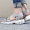 斯凯奇（SKECHERS）女鞋Dlites厚底增高凉鞋魔术贴运动休闲鞋凉鞋31514 31514-GRY（女） 9.5（39.5码）