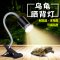 乌龟晒背灯全光谱爬宠陆龟蜥蜴太阳灯加热灯泡爬虫保温灯_1 默认尺寸 乌龟晒背灯短款（灯架+35W卤素灯泡）3C认证