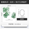 北欧风格ins浴帘防水布卫生间隔断挂帘子浴室淋浴屏风套装免打孔_6 默认尺寸 【套餐含杆优惠10元】180*200cm
