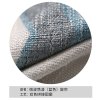 北欧客厅防晒窗帘半遮光阳台落地窗帘简约现代拼色棉麻布文艺窗帘_2 宽3高2.6挂钩【高度免费裁剪】 加厚十字白纱