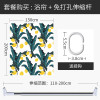 北欧浴帘卫生间洗浴隔断帘子涤纶加厚浴室防水布加高220高加长240 默认尺寸 【套餐含杆优惠10元】150*200cm