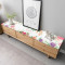 北欧电视柜桌布长方形长条防尘罩垫子茶几台面保护垫防水防油免洗 40*100cm 白底绿植电视柜软玻璃