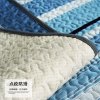 北欧风格布艺全包盖布沙发垫子清新蓝色地中海四季通用防滑沙发巾 110*110cm可作扶手/靠背 综漫条纹深蓝沙发垫