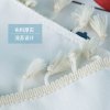 桌布布艺茶几小圆桌圆形餐桌布小清新流苏台布家用正方形 60*60cm 童话字母蓝流苏桌布