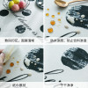 ins北欧网红波点桌布防水防油茶几餐桌布艺棉麻小清新家用长方形 【棉麻防水】85*85cm 油彩波点桌布