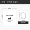 北欧风ins浴帘洗澡间干湿分离防水布淋浴房浴缸隔断帘免打孔套装_2 默认尺寸 【套餐含杆优惠10元】100*180cm