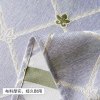 欧式茶几桌布客厅棉麻复古田园风格餐桌布艺长方形垫子美式轻奢风 70*160cm【双口袋收纳】 浮尘之叶（浅蓝）茶几布